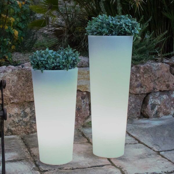 Lavatica Tall Ficus Planter with LED Light – 80cm Decorative Pot